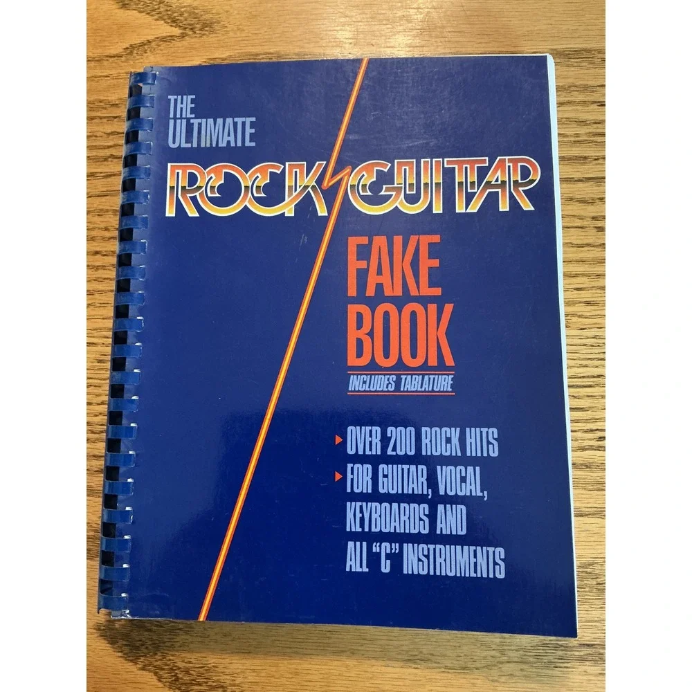 The Ultimate Rock Guitar Fake Book Hal Leonard Tablature 200+ Songs Vintage 1988